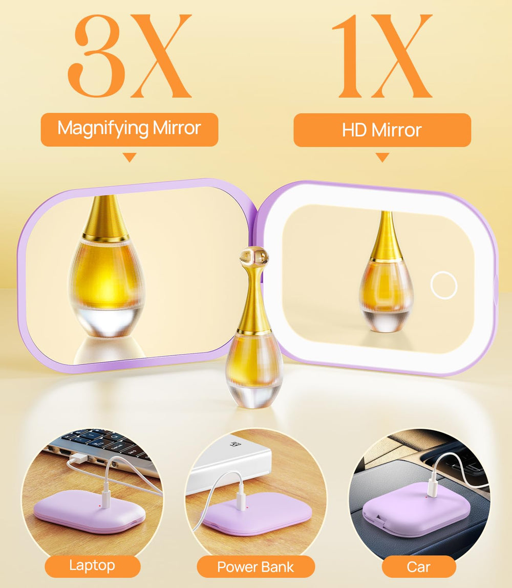 Gospire brightness adjustable mirror stepless dimming for perfect light
