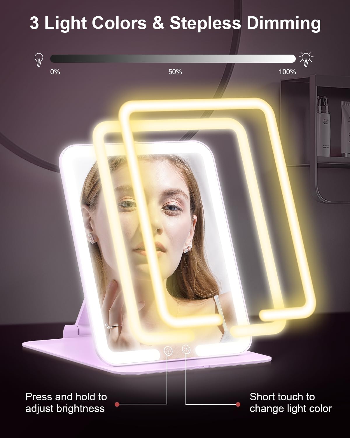 Gospire detachable 10X magnifier for precise makeup tasks