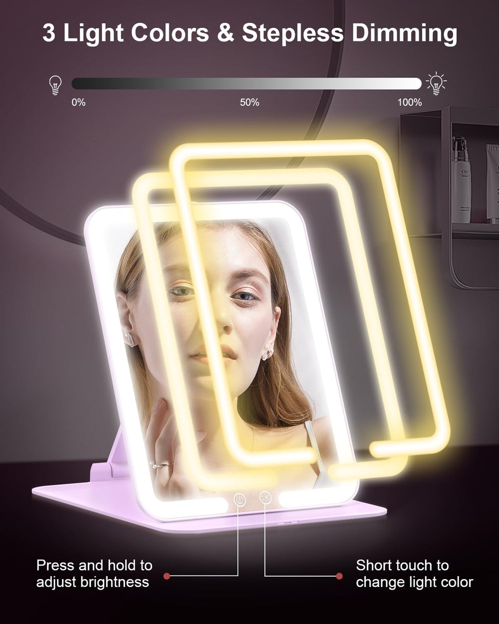 Gospire detachable 10X magnifier for precise makeup tasks