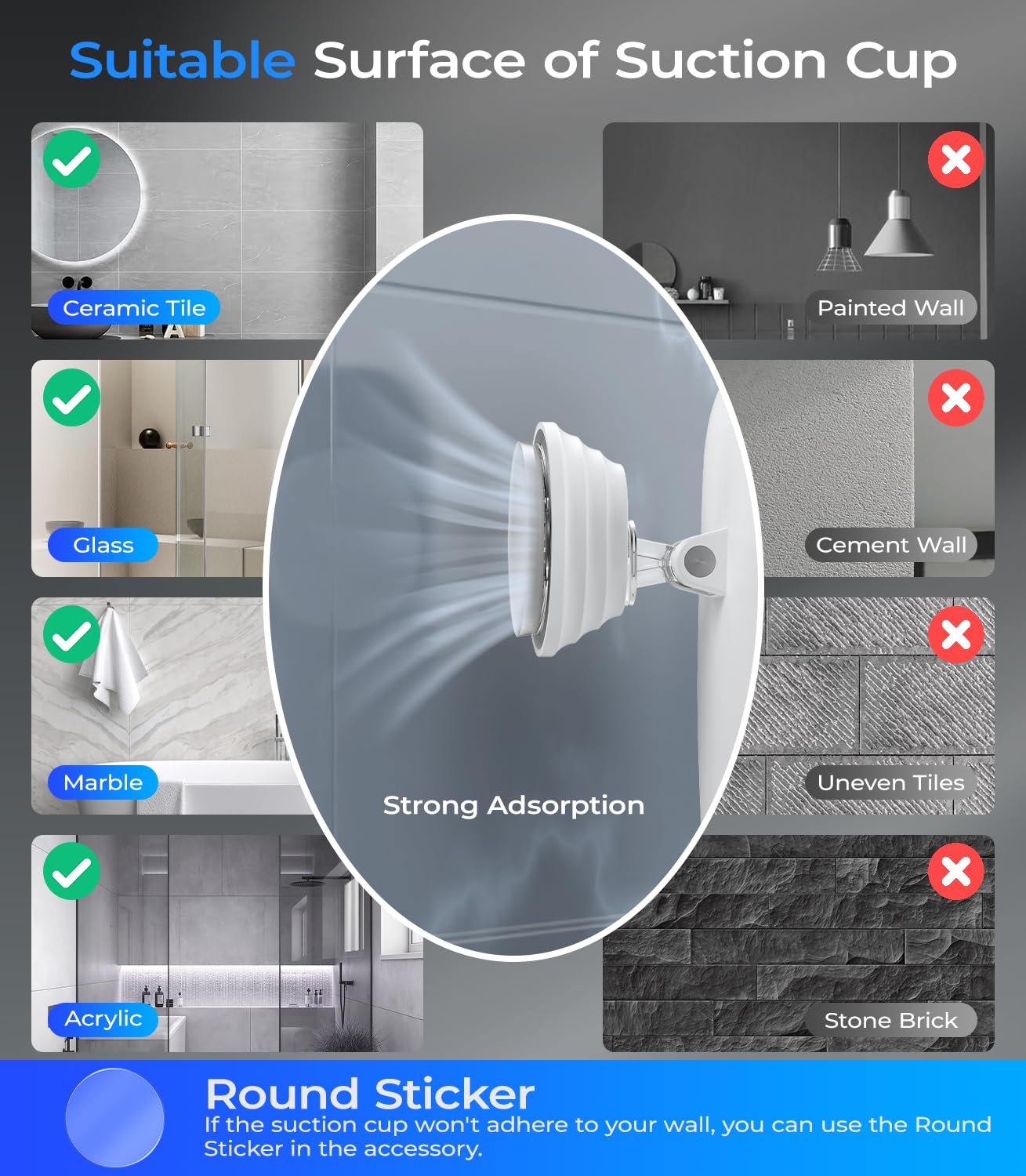 Gospire waterproof design ensures safe use in the shower.