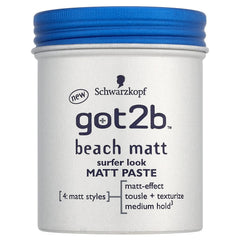 Got2B Beach Matte Paste: envase visible y textura mate para look surfer.