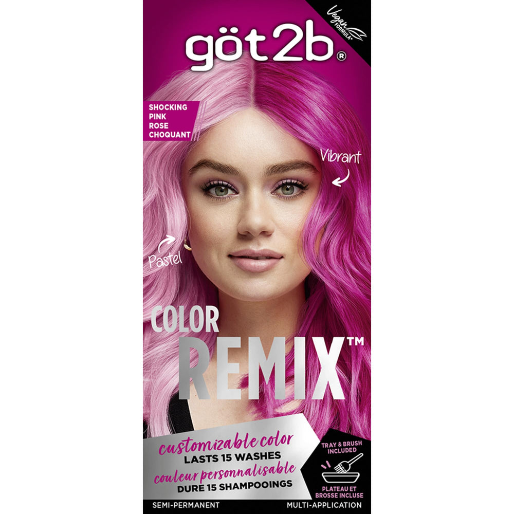 Got2b Color Remix pink cream swatch for bold or pastel options.