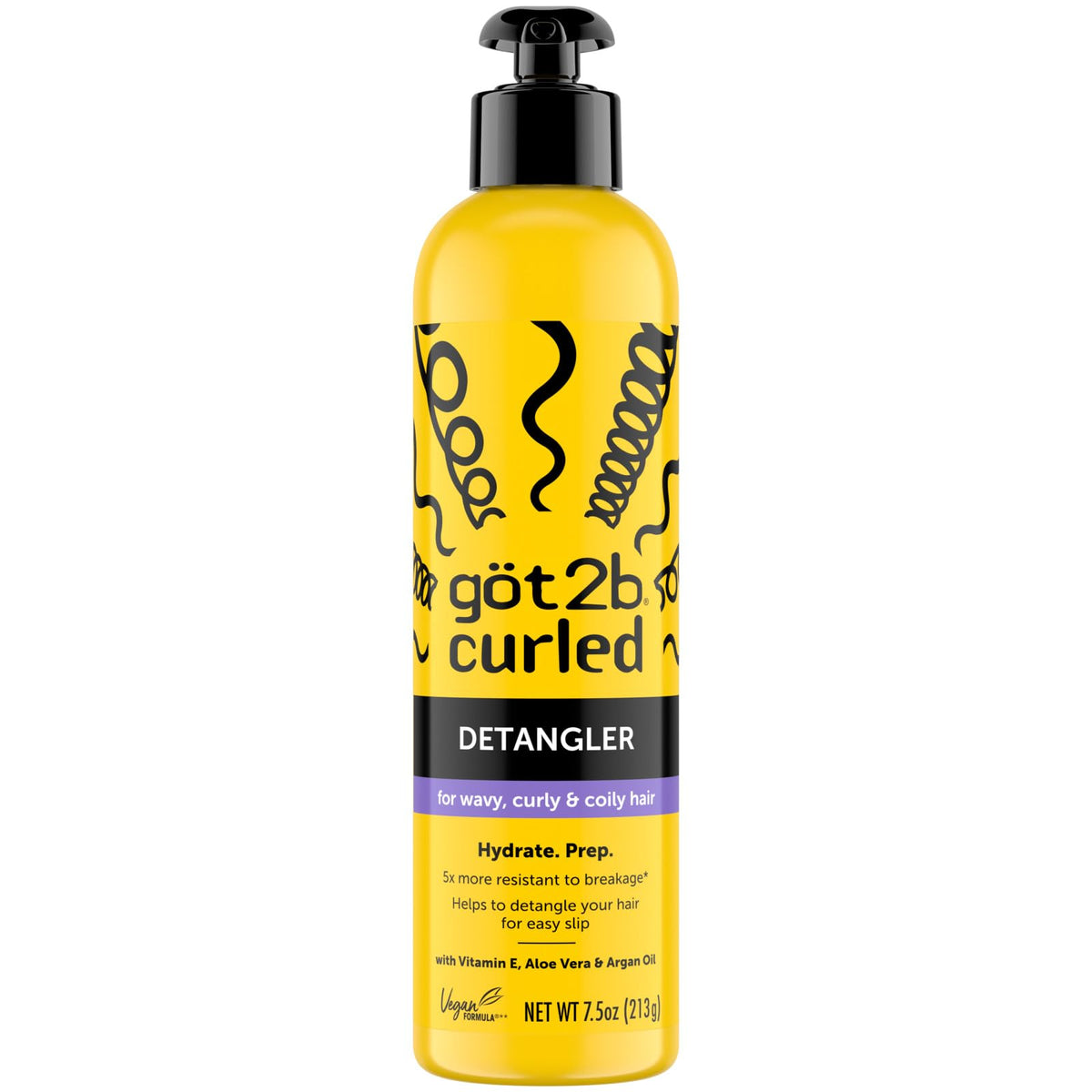 Got2B Curled Detangler botella desenreda suavemente y prepara rizos