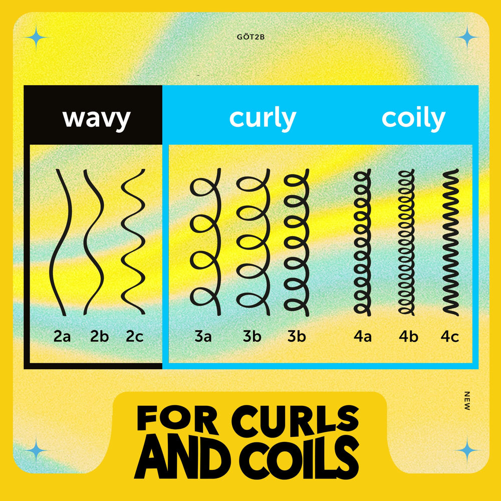 Got2B Curled Styling Cream, aplicación suave en rizos mojados para definición.