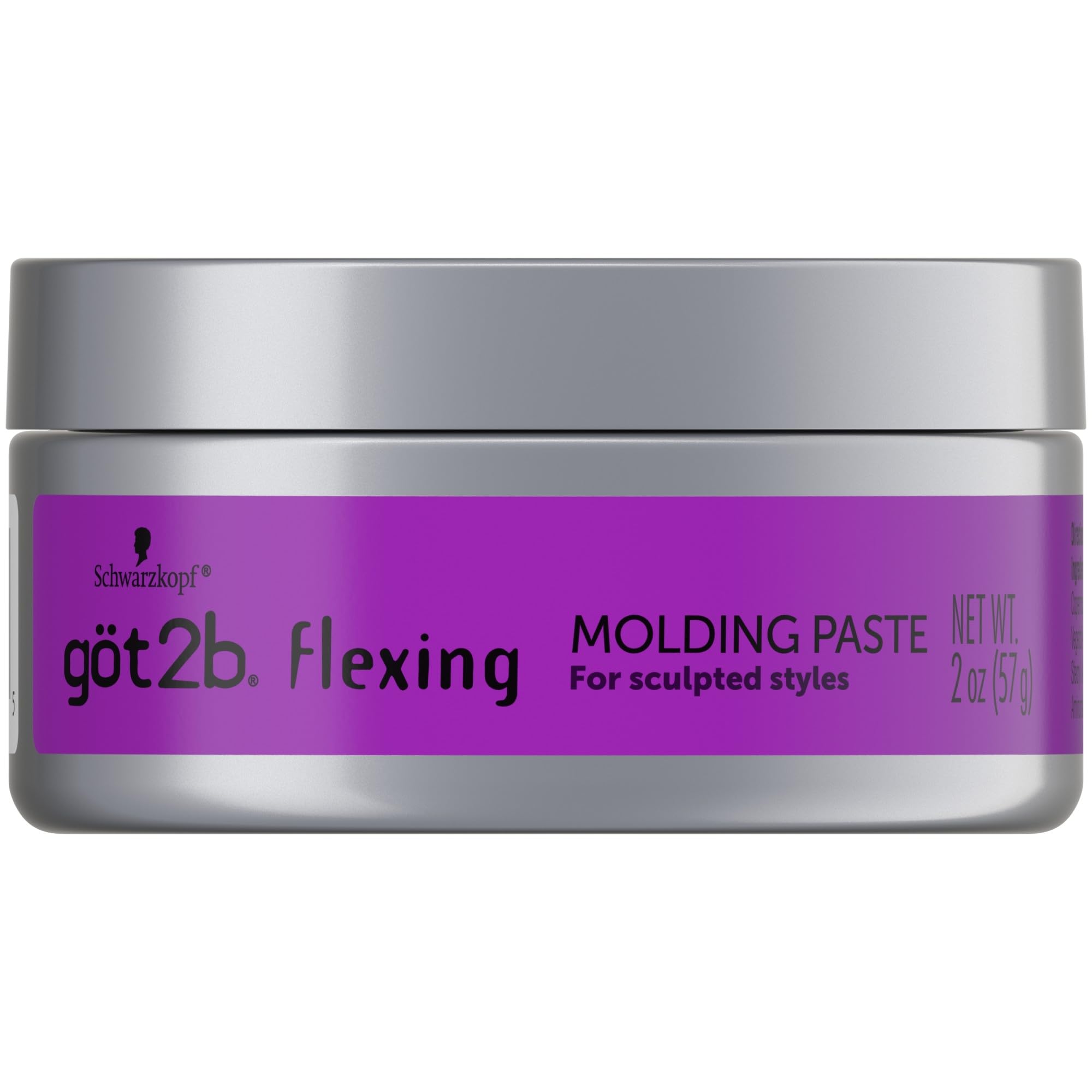 Got2B Flexing Molding Paste ofrece aplicación suave para definición natural en peinados diarios.