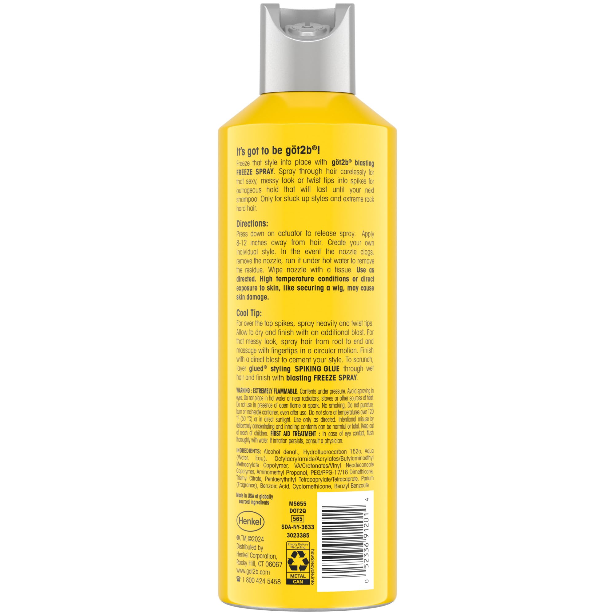 Uso diario con fijación fuerte de Got2b Glued.