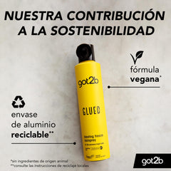 Got2B Glued Blasting Freeze Spray, textura-cabello: aporta sujeción duradera sin sensación pegajosa