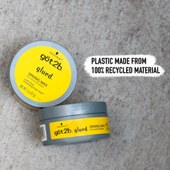 Wax being worked into hair with Got2b Spiking Wax for defined texture