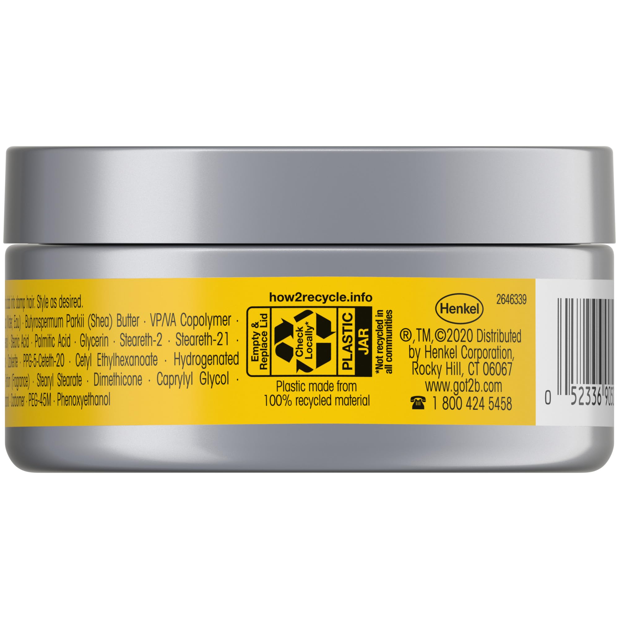 Hair with high shine finish from Got2b Glued Spiking Hair Wax