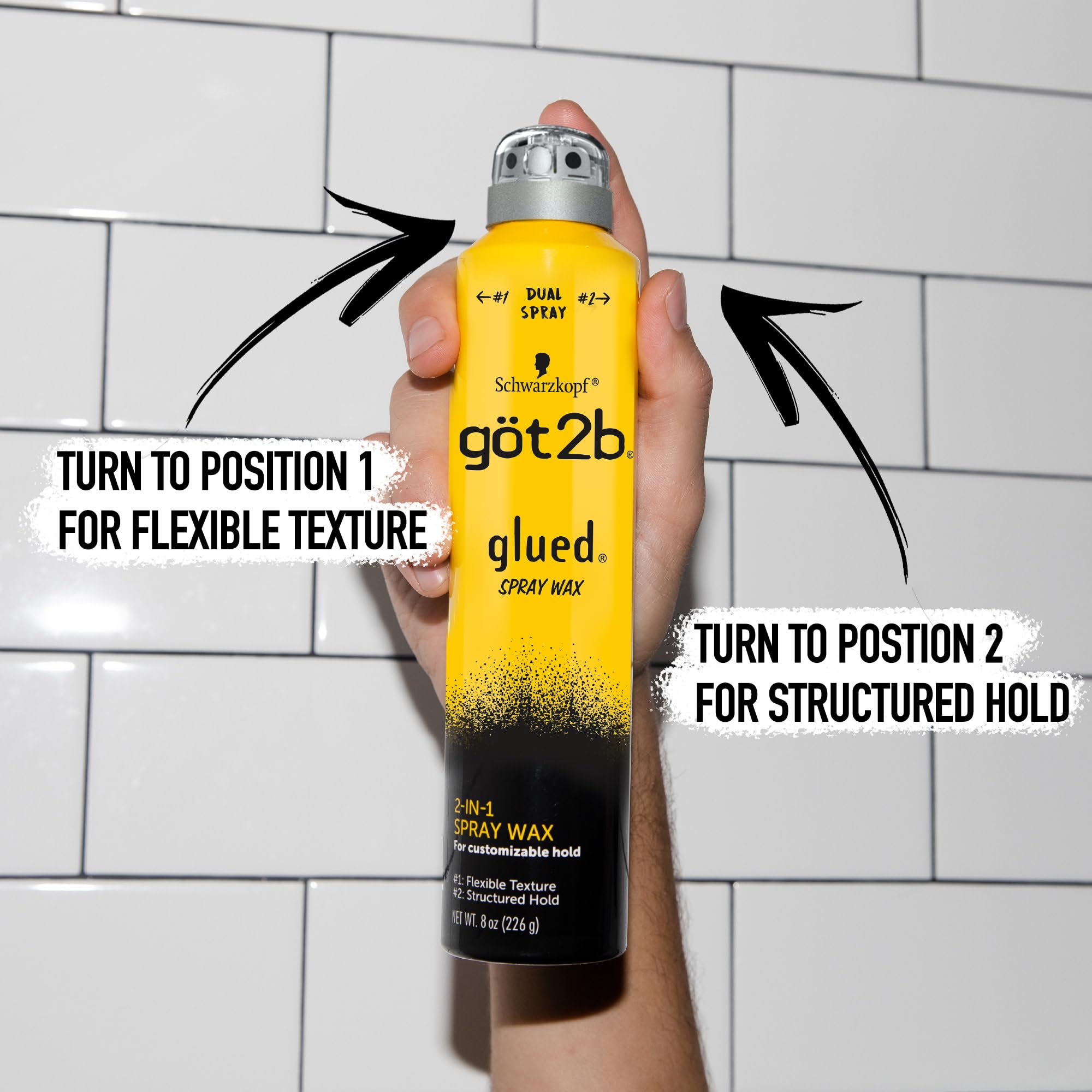 Got2b Glued Spray Wax, acabado estructurado para estilos más definidos