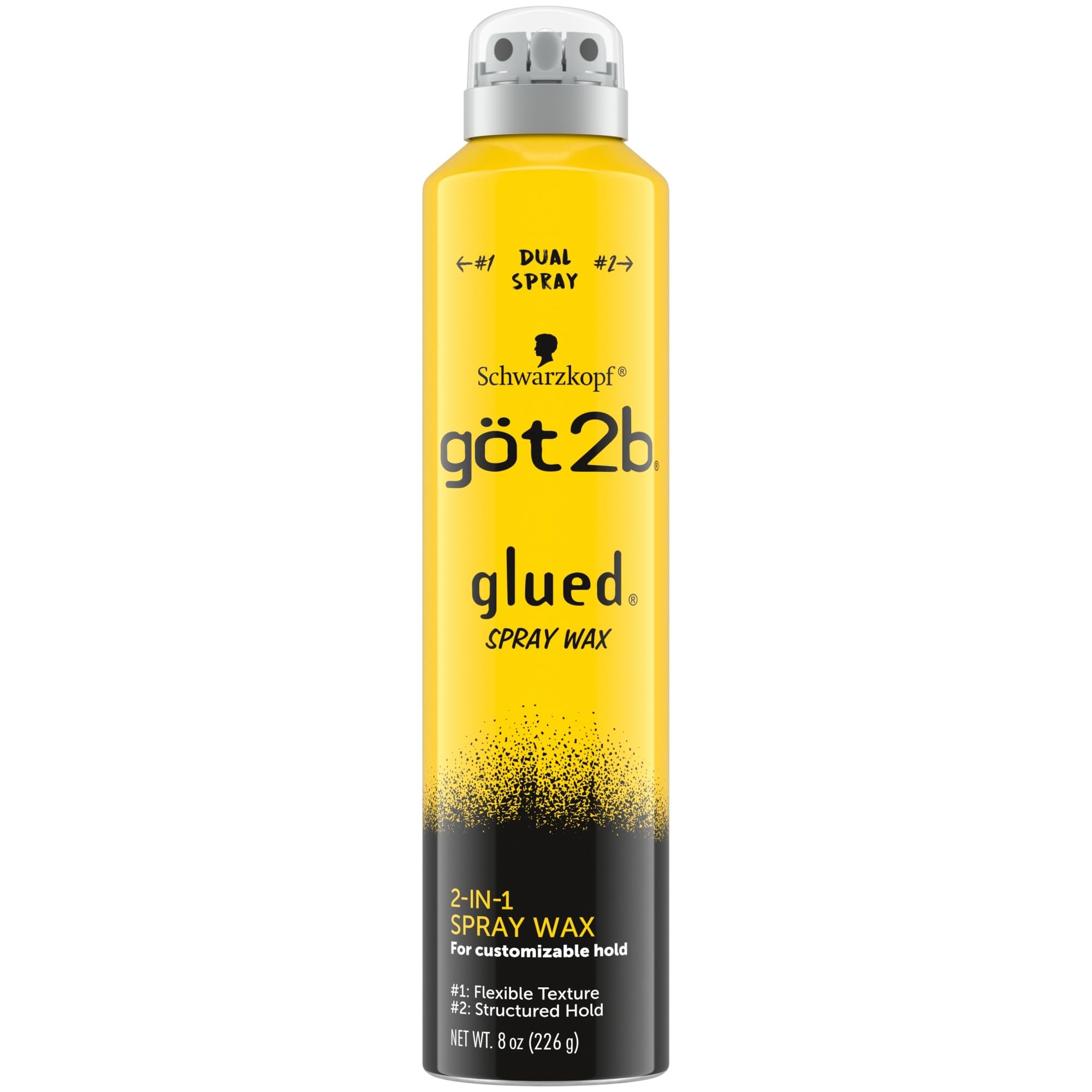 Got2b Glued Spray Wax, botella 8 oz para definir peinado con fácil manejo