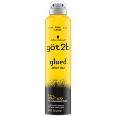 Got2b Glued Spray Wax, botella 8 oz para definir peinado con fácil manejo