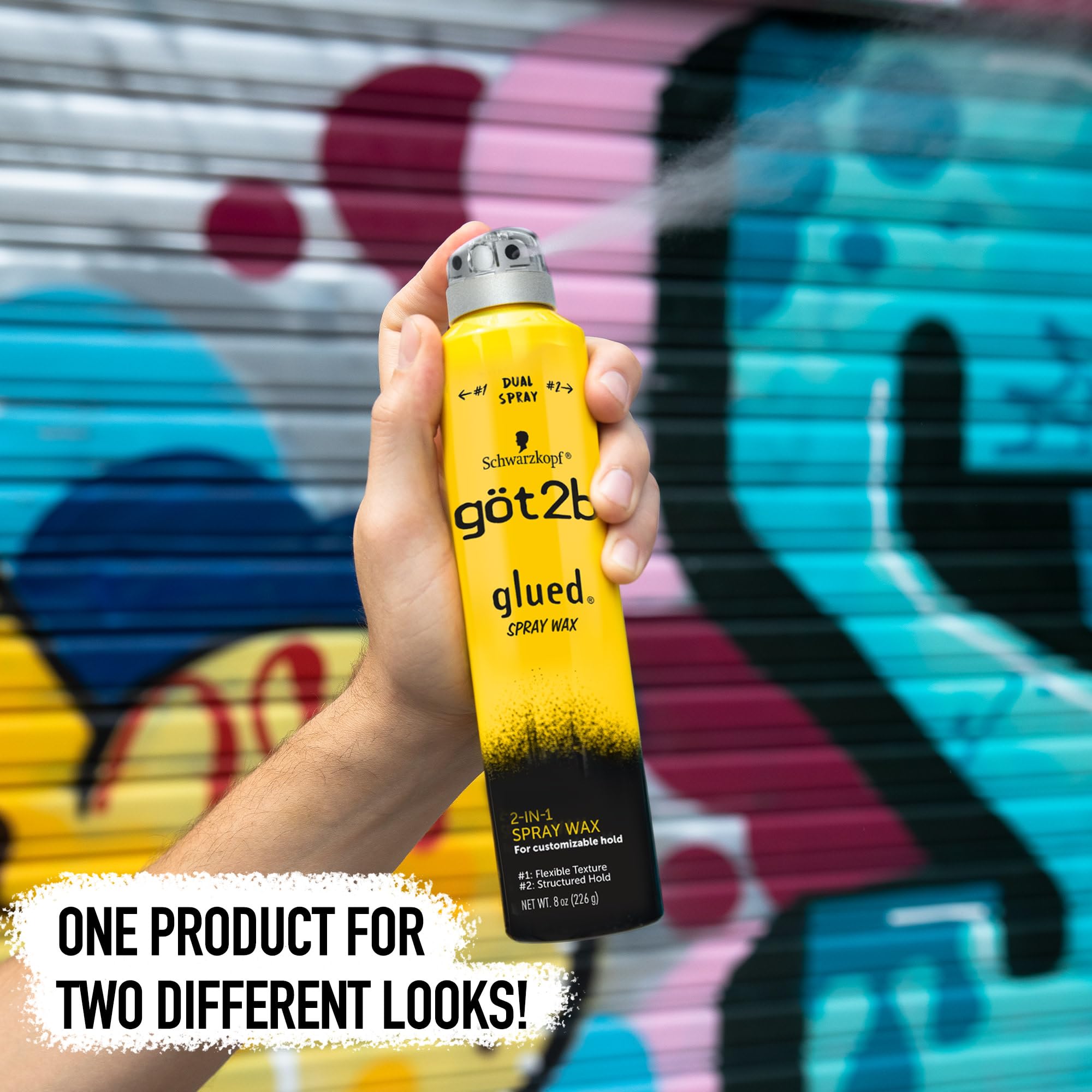 Got2b Glued Spray Wax, rocío estrecho para control preciso durante peinado
