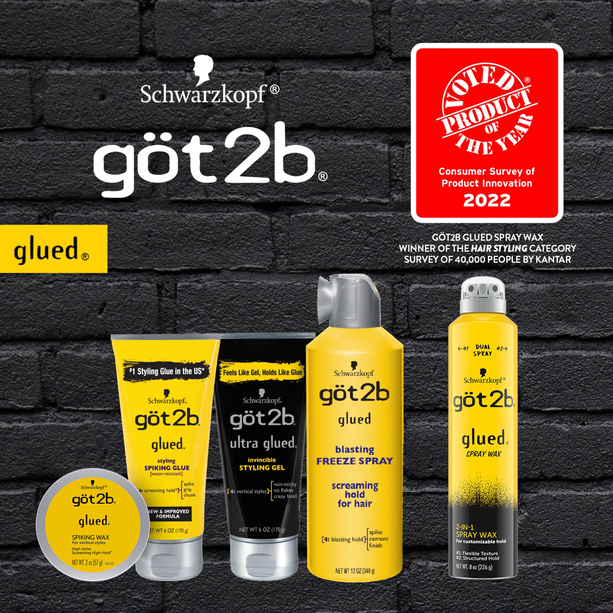 Got2B Glued travel-size tube (1.25 oz) for on-the-go styling