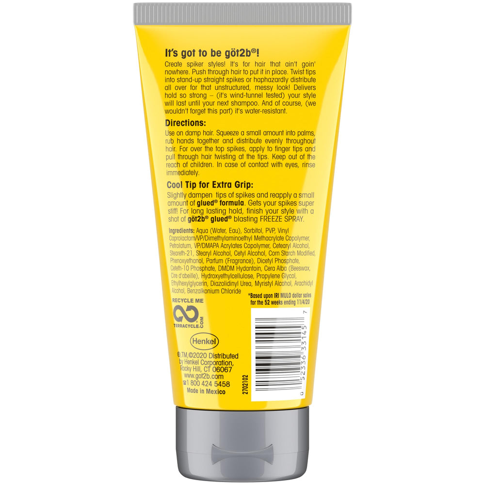 Water resistant formula helps maintain spikes with light moisture