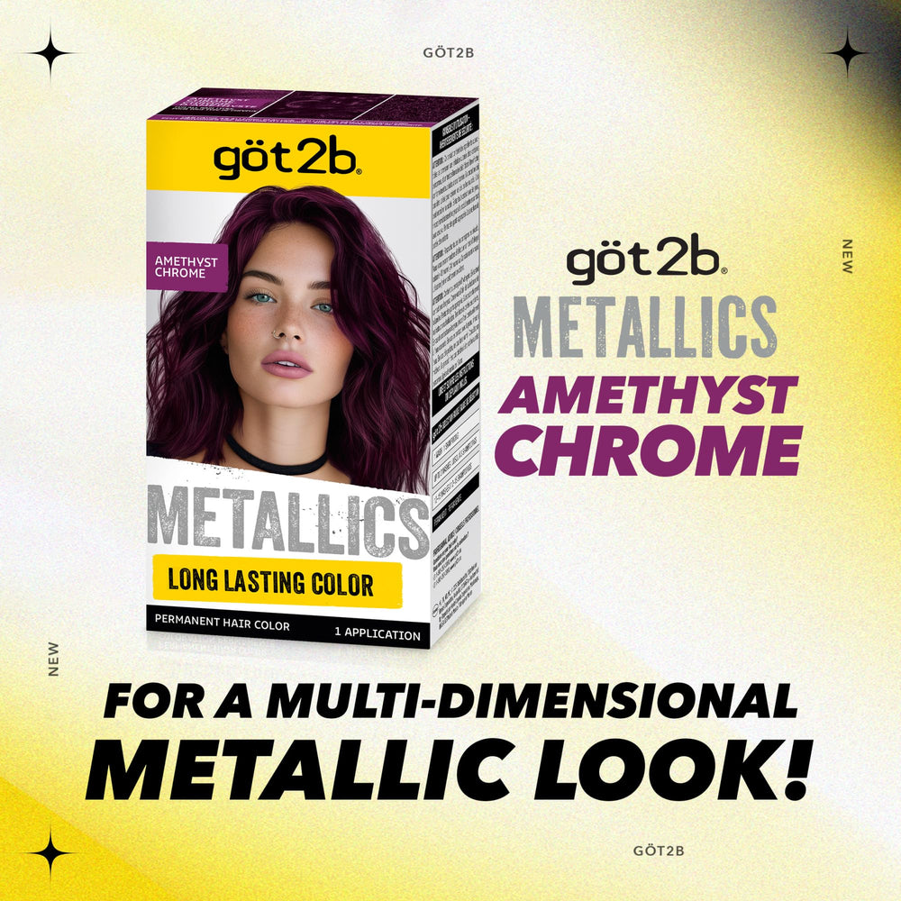 After-treatment bottle from Got2b Metallics Amethyst Chrome M69 for gloss and care.