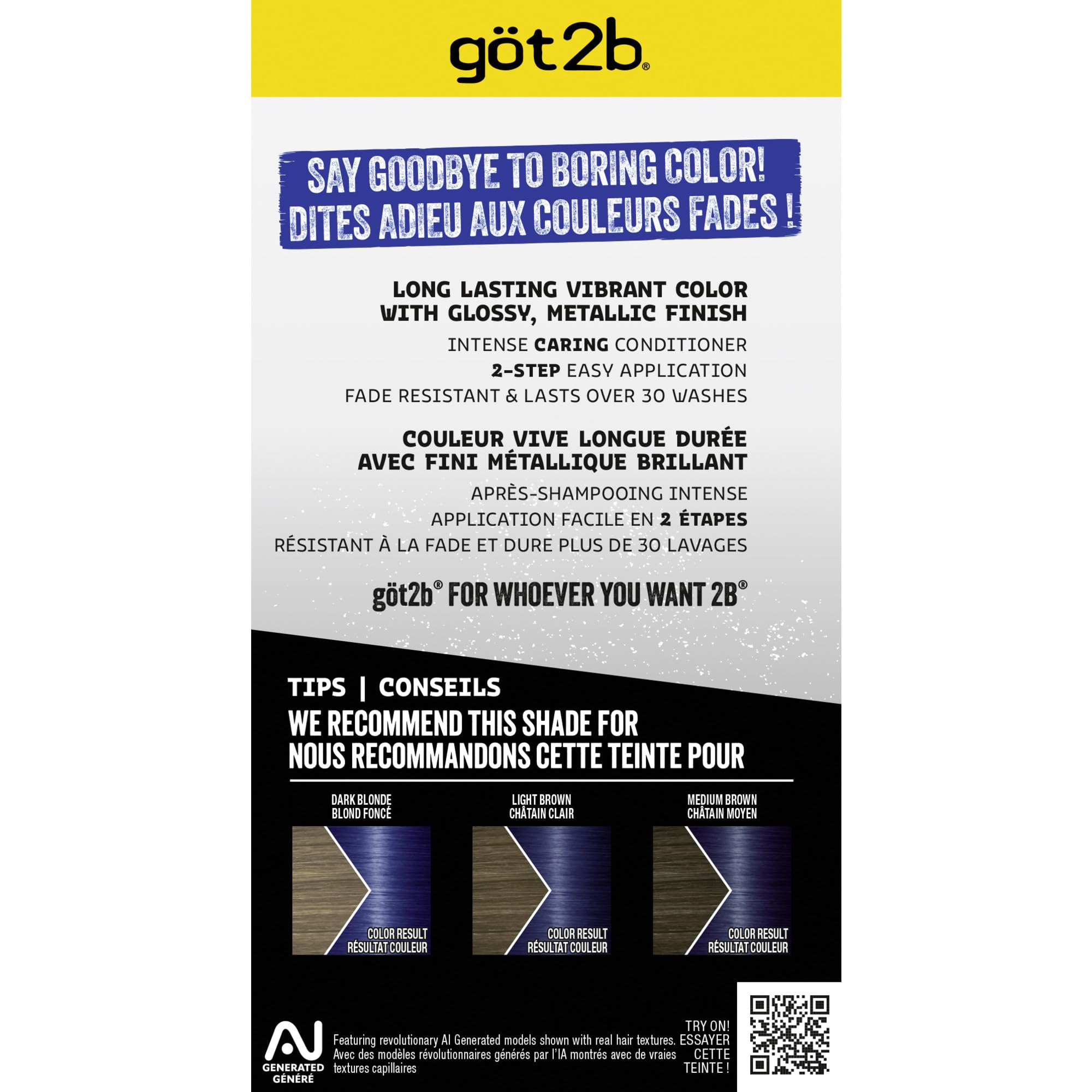 Got2b Metallics Blue Mercury M67 packaging showcases the kit contents