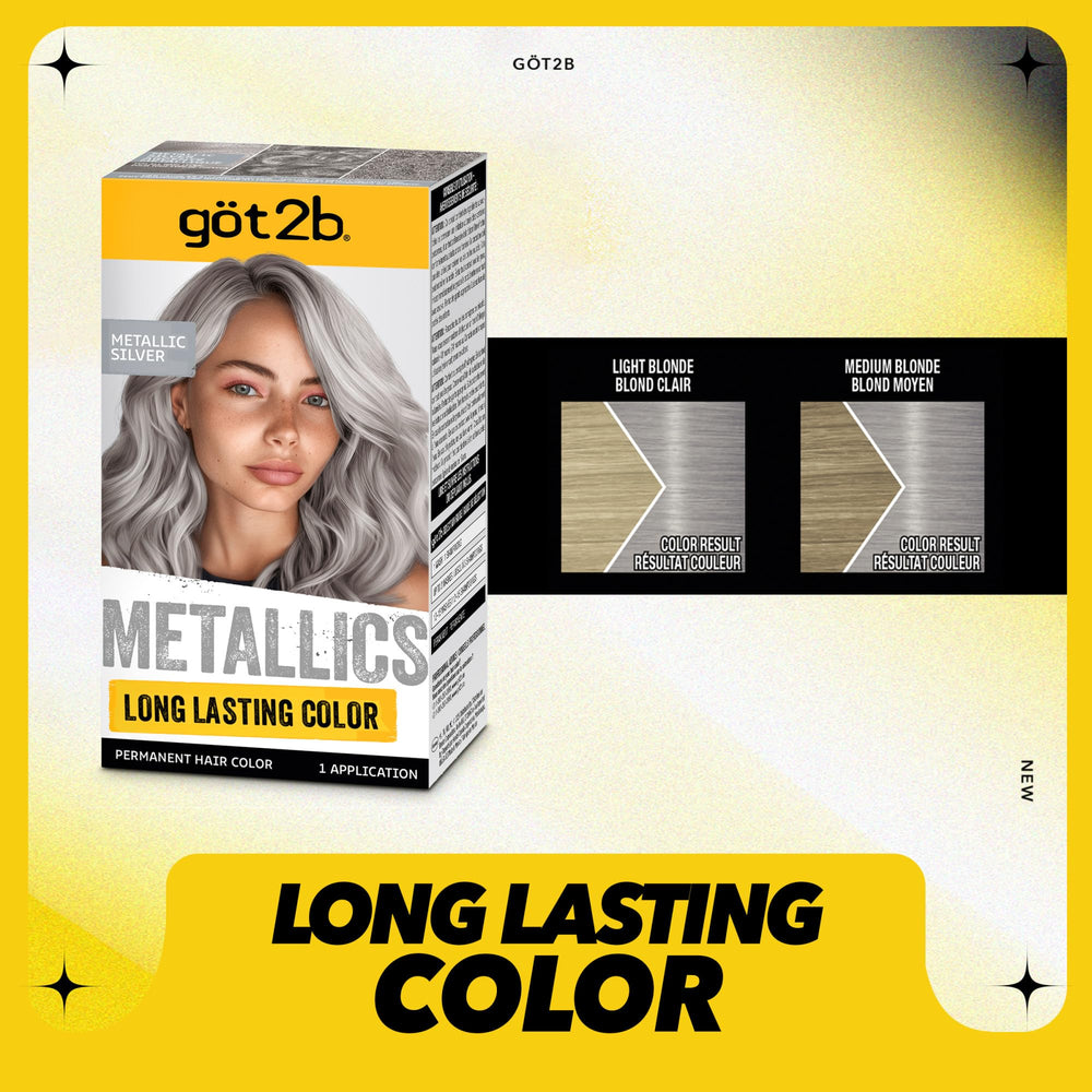 Got2b Metallics after-treatment tube for nourished, smooth finish.