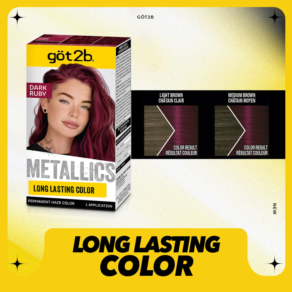 got2b Metallics Dark Ruby M68 box packaging ready for at-home transformation