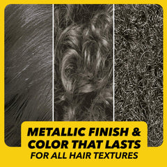 Got2b Metallics Dusty Silver gloves protect hands during application, clean results