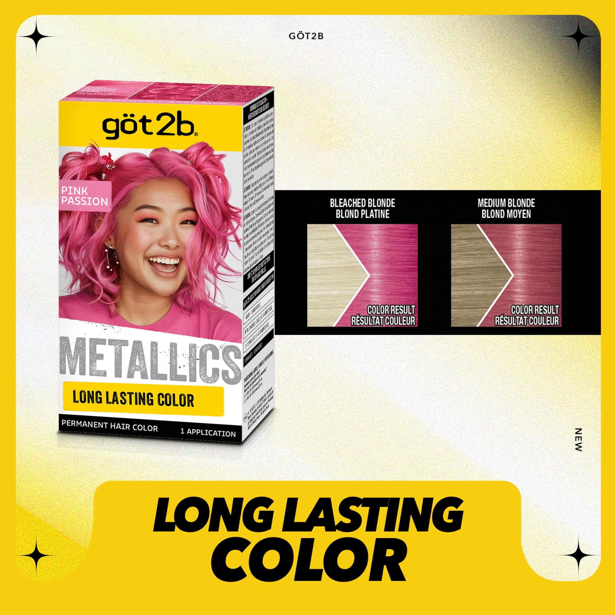 Got2B Metallics Pink Passion foil pack for clean, even application.