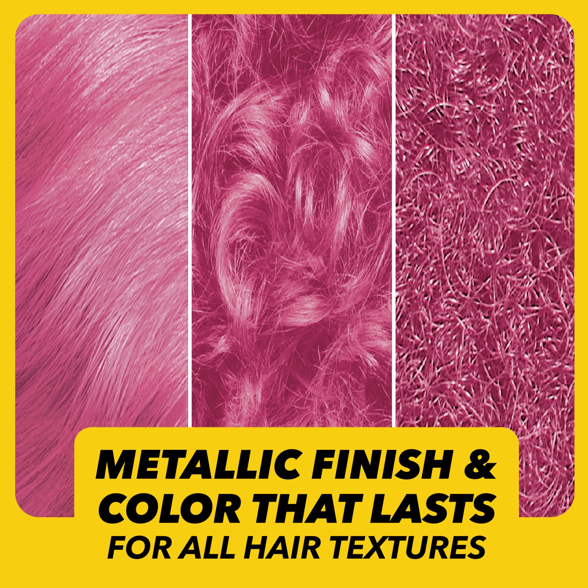 Got2B Metallics Pink Passion gloves for mess-free coloring sessions.