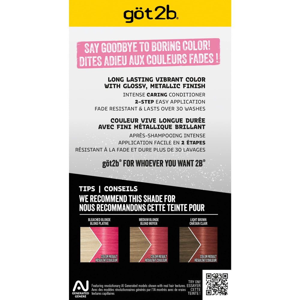 Got2B Metallics Pink Passion swatches reveal multi-dimensional metallic effect.
