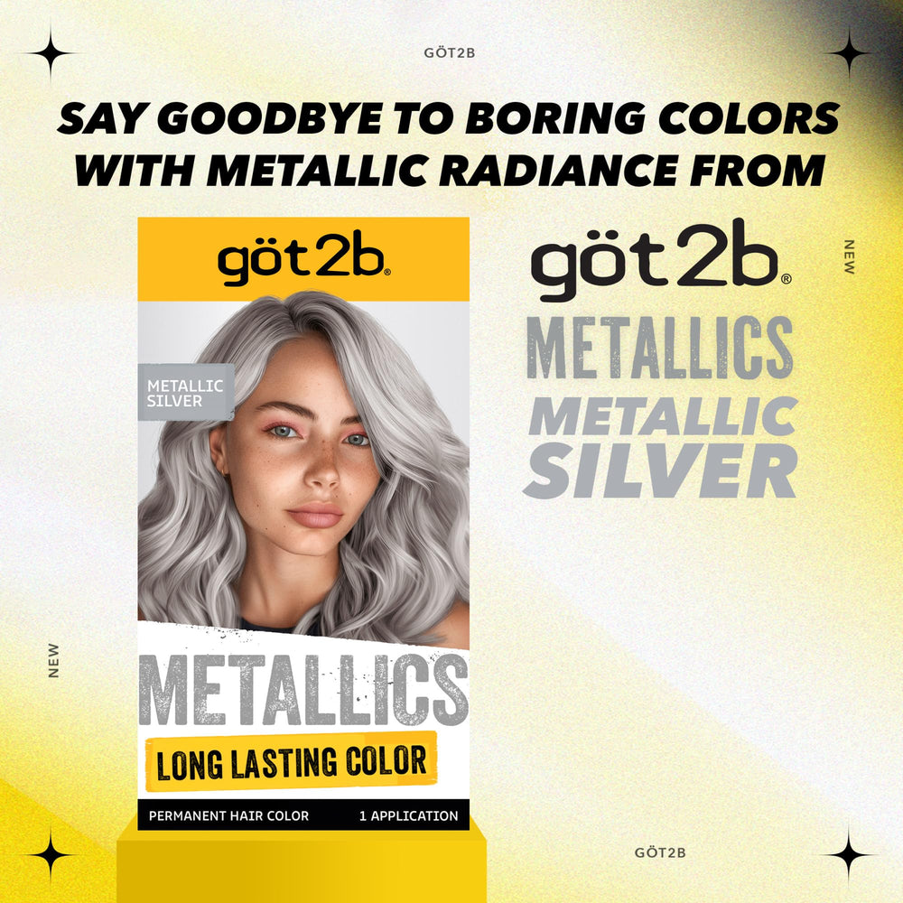 Got2b Metallics silver swatch displaying final shade.