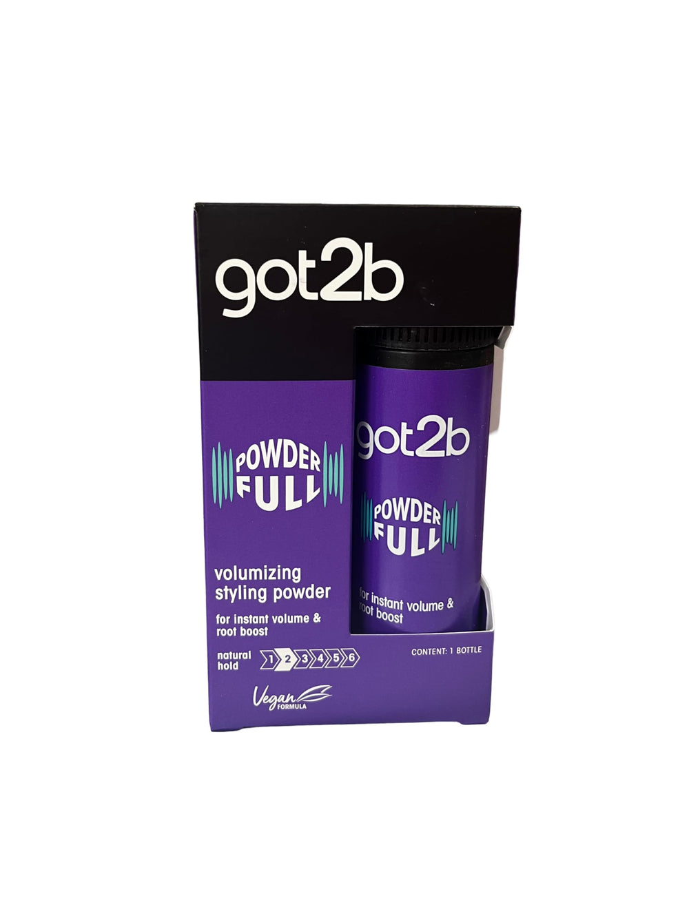 Got2B Powderful volumen instantáneo en raíces para más cuerpo.