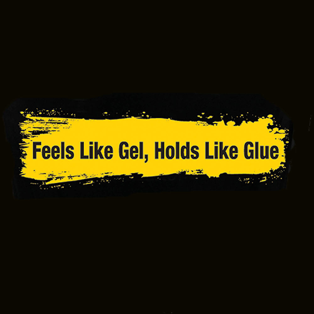 Got2B Ultra Glued Invincible gel on damp hair enables spike and edge looks.