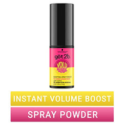 Got2B Volumaniac Polvo en pulverizador ofrece fijación ligera para peinados con cuerpo.