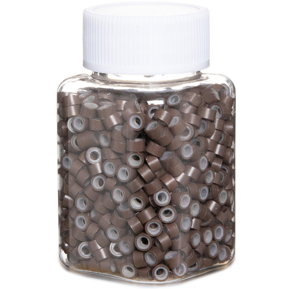 GOTDYA brown 5mm extension beads with silicone lining provide secure hold.