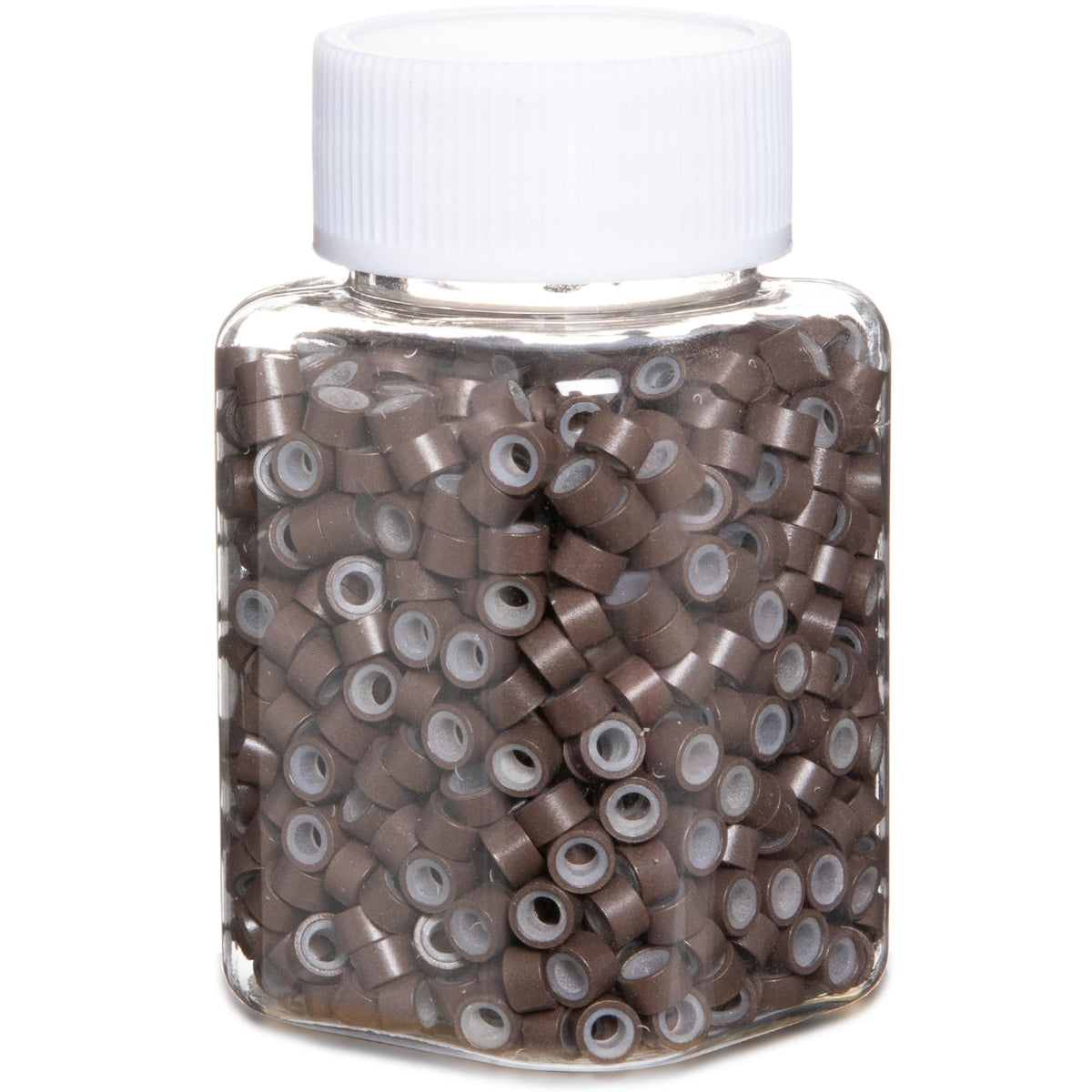 GOTDYA brown 5mm extension beads with silicone lining provide secure hold.