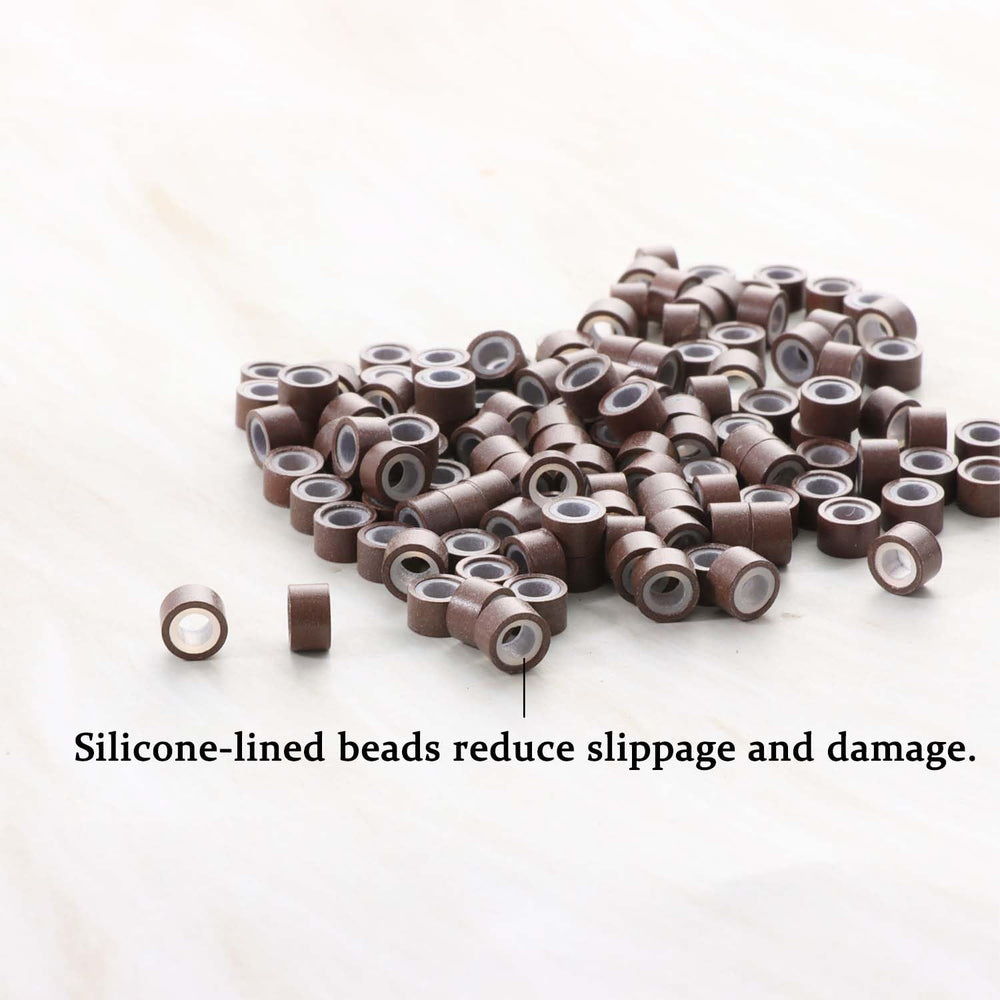 GOTDYA 5mm inner diameter beads for precise hair extension fit.