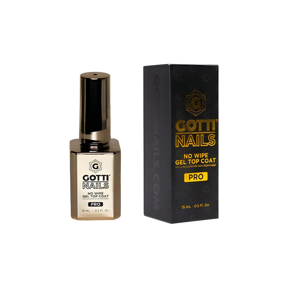 Gotti Nails top coat gel sin limpieza con brillo intenso