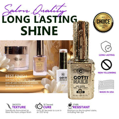 Uñas de gel Gotti Nails con brillo y sin amarilleo