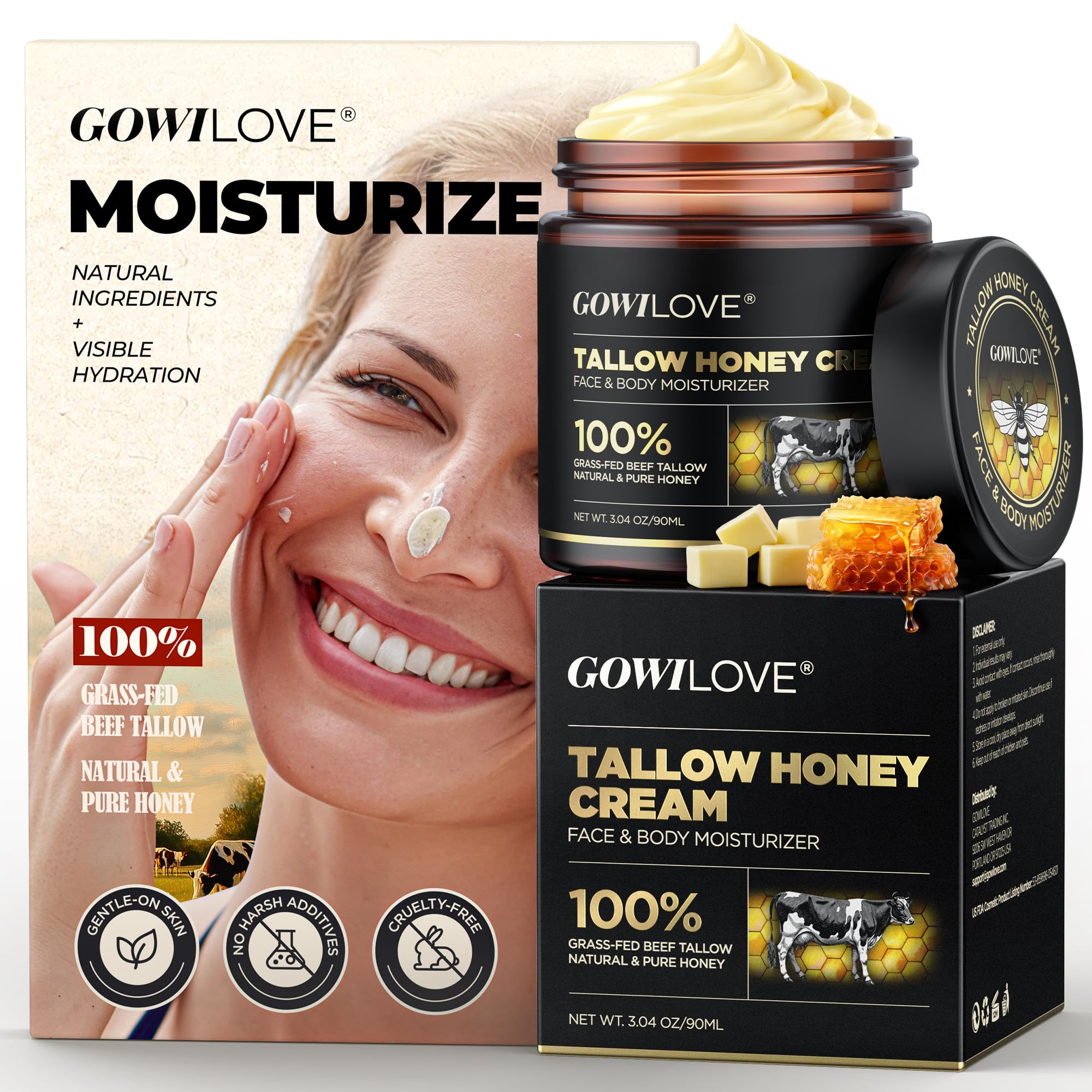 GOWILOVE hidratación 12h en crema facial con brillo saludable
