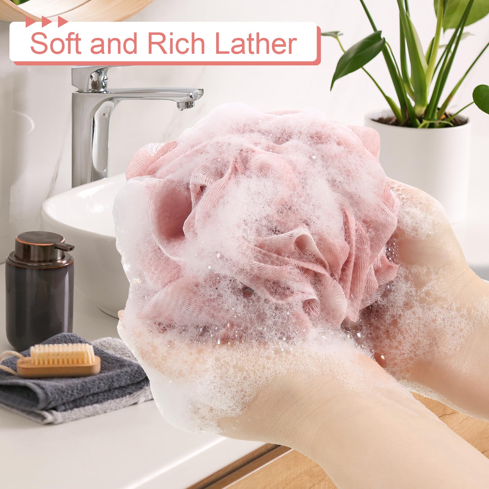 GoWorth esponja exfoliante genera espuma abundante con jabones o geles.