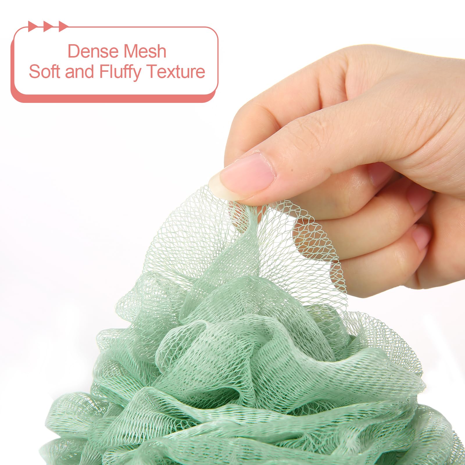 GoWorth esponja con mango, ideal para masajear durante la ducha.