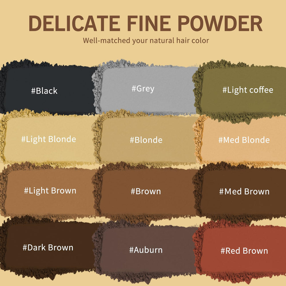Gowwim Hairline Powder packaging and cap shown on vanity.