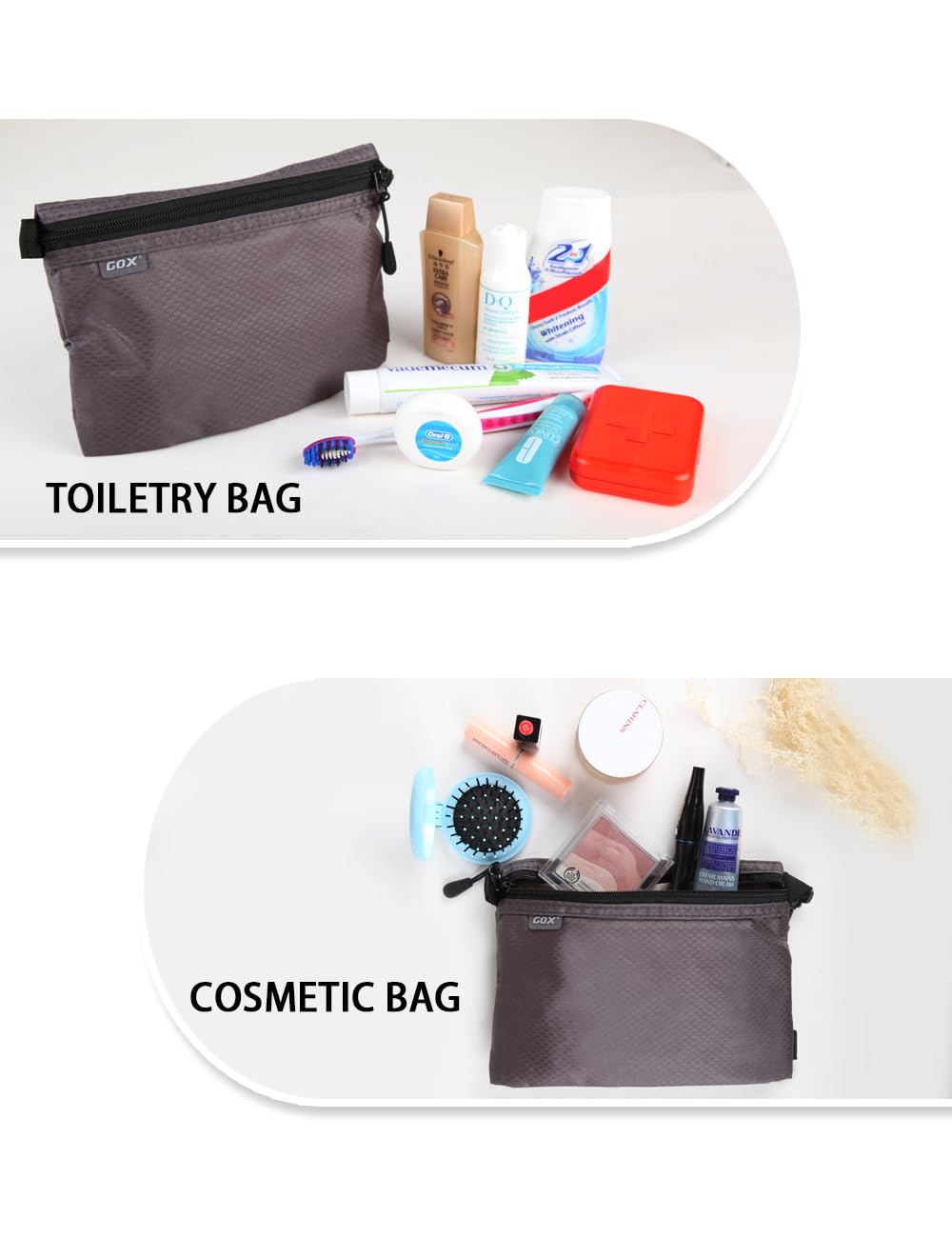 GOX compact storage for toiletries and small accessories