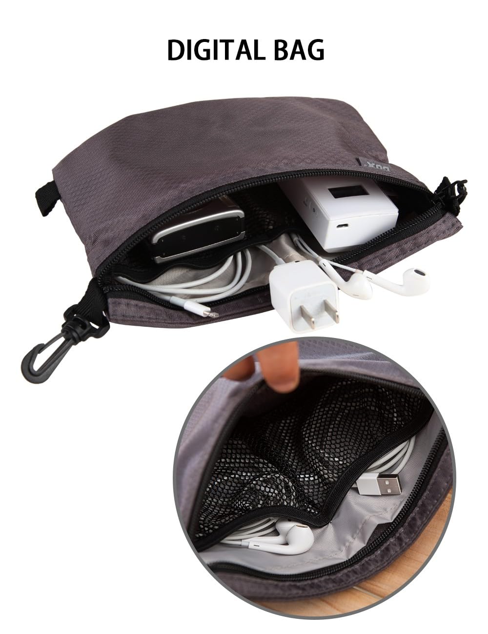 GOX travel Dopp Kit compact size fits in carry-ons and backpacks