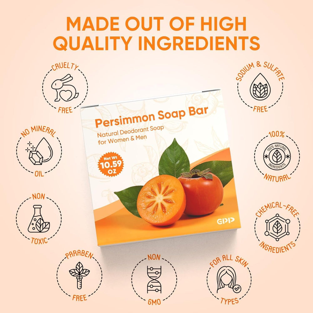 GPP Persimmon soap bar lather swirling on skin.