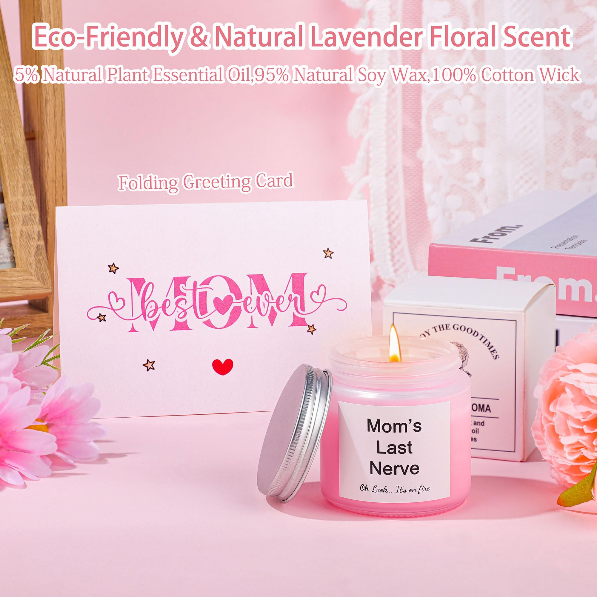 GQDECOR greeting card to personalize messages for mom.