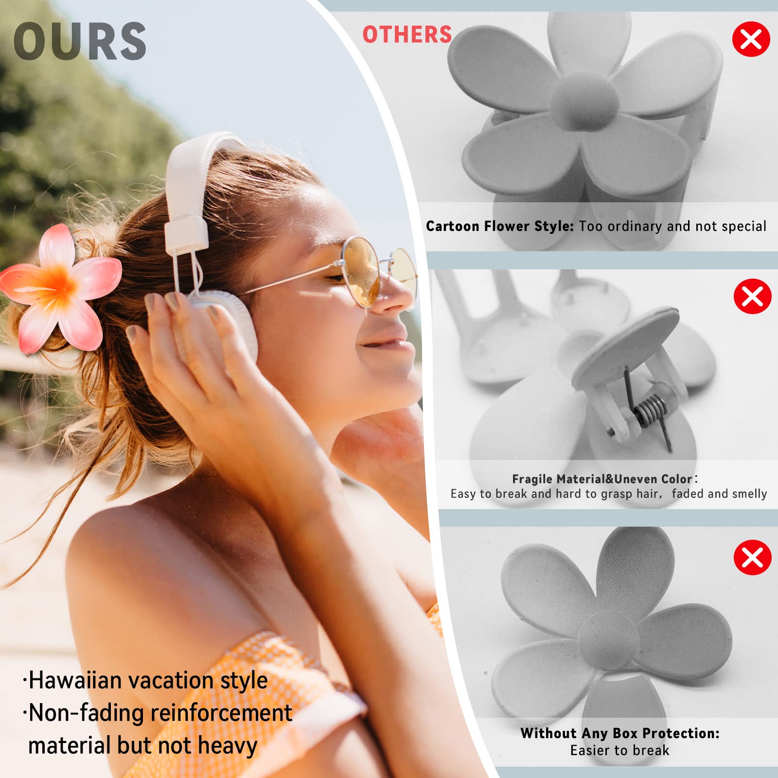 GQLV accesorio flor cabello, añade estilo sin esfuerzo en fiestas.