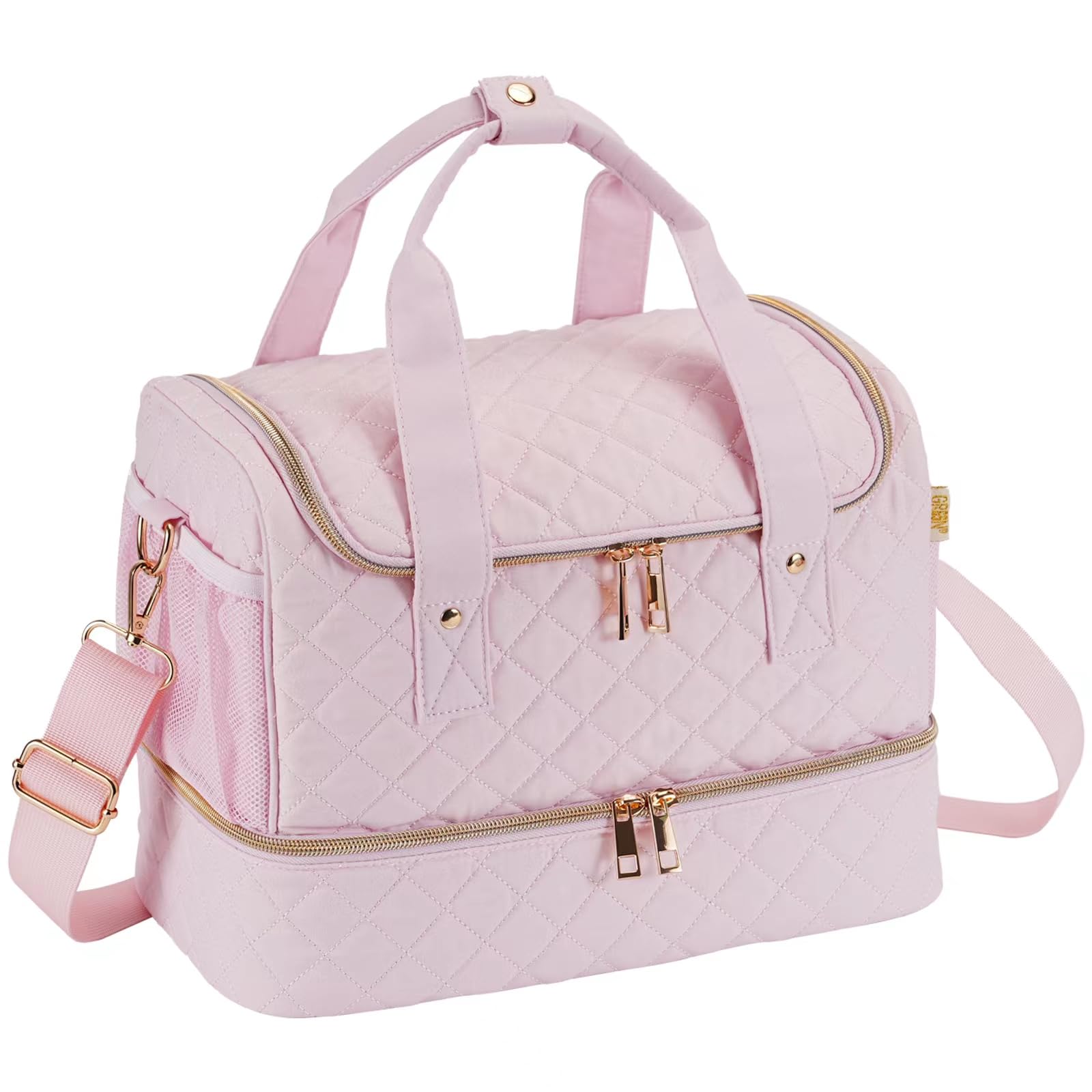 GR69N nail polish organizer case pink front view for on-the-go polish storage.