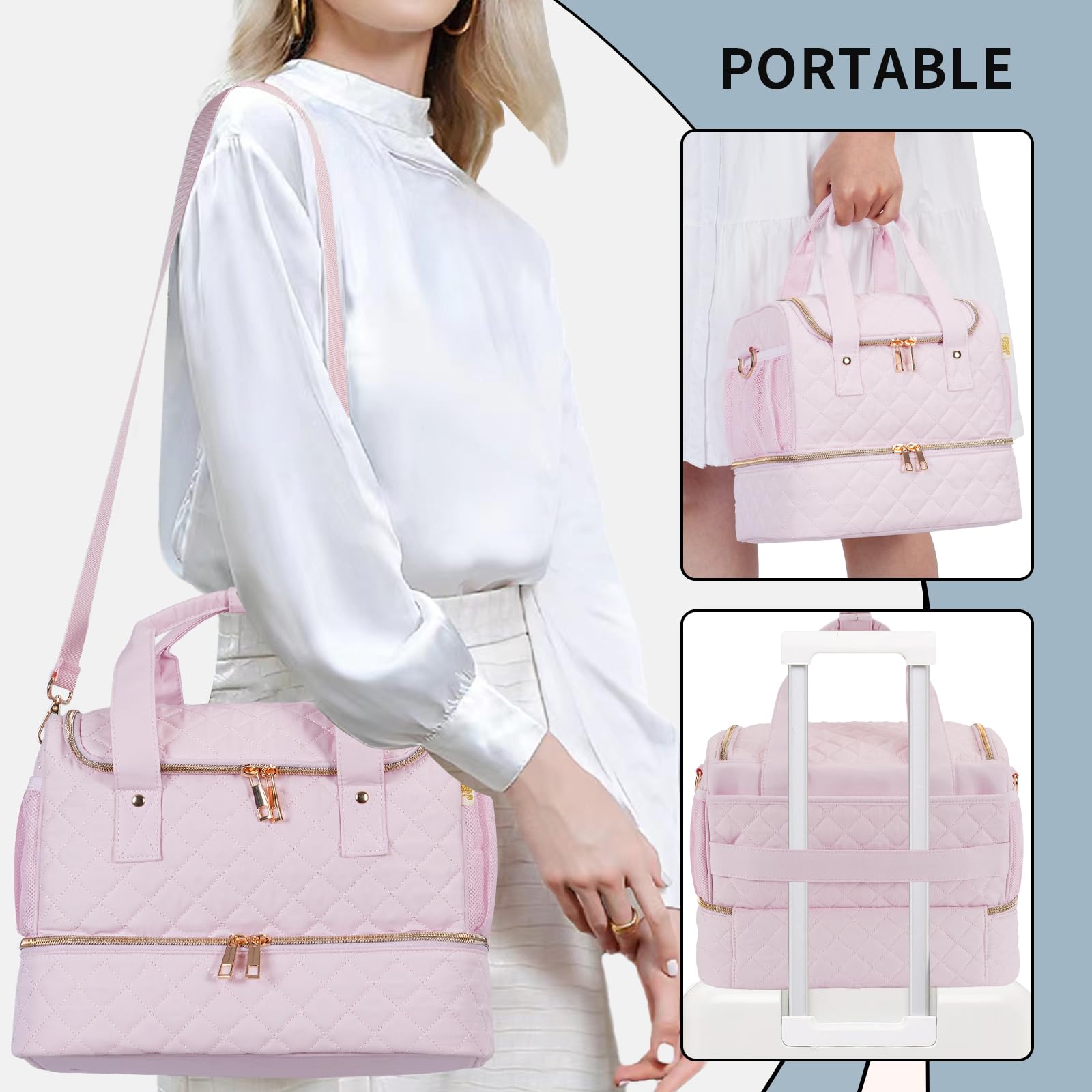 GR69N nail polish organizer case side pockets for remover and small tools.