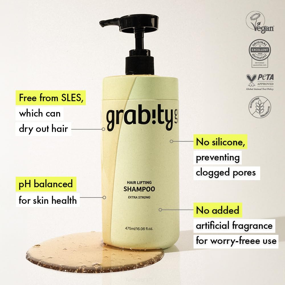 Grabityg0 vegan sulfate-free formula label highlights clean care