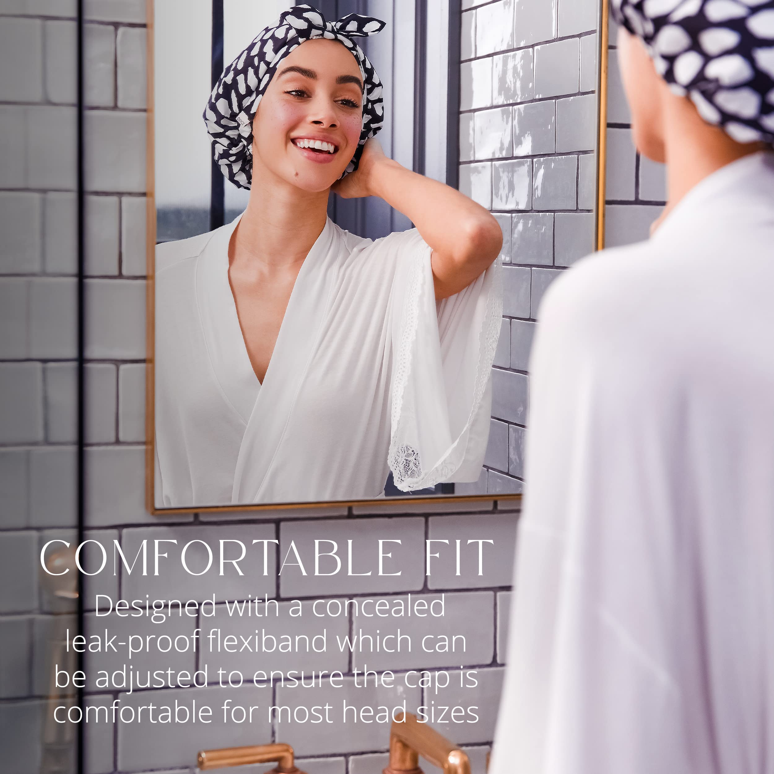Grace & Company breathable fabric keeps cap comfortable after showers.