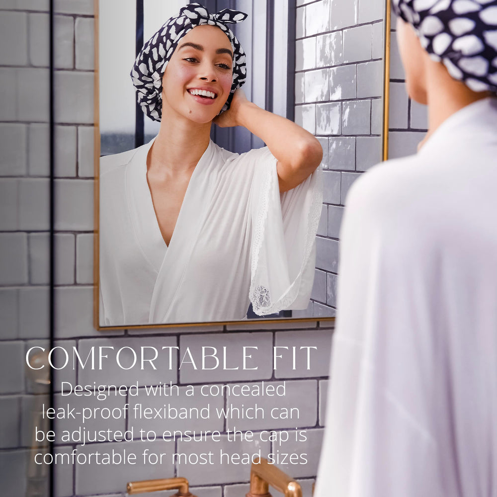Grace & Company breathable fabric keeps cap comfortable after showers.